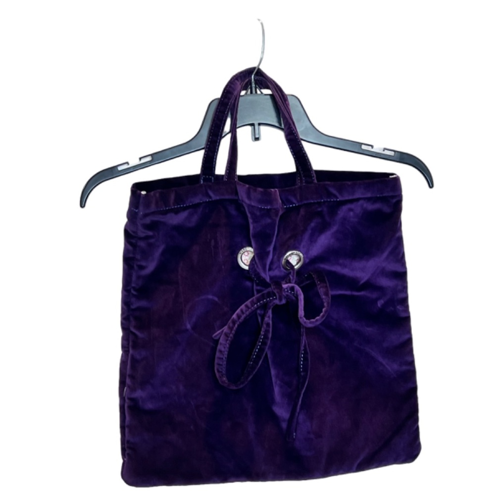 Marc Jacobs Purple Velvet Shopping Bag Tote - Picture 9 of 14